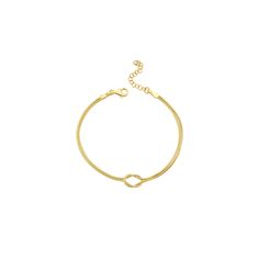 PRICES MAY VARY. 14K Gold Vermeil Knot Bracelet: This elegant bracelet features a timeless knot design, symbolizing unbreakable bonds and eternal love. The 14K gold vermeil finish ensures a luxurious and lasting shine, making it an exquisite addition to any jewelry collection. PRODUCT DETAILS: Materials: 14K Yellow Gold Vermeil ,Length: 6.5" (The bracelet features an adjustable chain, allowing for a length that varies from bracelet length when fastened on the first loop to 6.5" when secured on t Gold Infinity Bracelet With Adjustable Chain, Gold Infinity Jubilee Bracelet, Braclets Gold, Love Knot Bracelet, Jewelry Knots, Bracelet Love, Bracelet Friendship, Snake Chain Bracelets, Knot Design