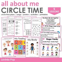 all about me circle time activities for the classroom