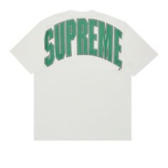 New With Tags. 2024 Supreme Cracked Back Arc Short-Sleeve Top 'White' White Short Sleeve Top With Logo, White Sporty Shirt For College, Sporty White Shirt For College, White Logo Print Shirt For Spring, White Shirt With Logo Print For Spring, White Short Sleeve College Shirt, White Graphic Tee With Logo, White Relaxed Fit Shirt For College, White Short Sleeve Top For College