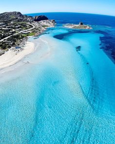 La Pelosa Beach, Stintino, Sardinia, Italy, Travel Destinations, Trip, Sightseeing, Stunning Views Filmy Vintage, Sardinia Italy, Incredible Places, Holiday Travel, Blue Water