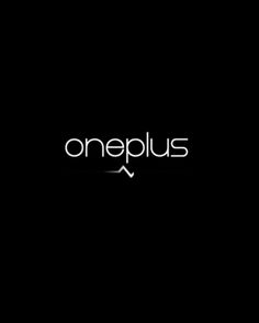 the word oneplus on a black background