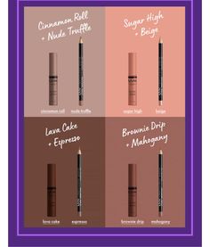 Lip Liner And Gloss Combo For Dark Lips, Dark Brown Lip Liner Combo, Brown Liner Lip Combo, Lip Combos For Medium Skin, Brown Lip Liner With Clear Gloss, Nyx Nude Truffle Lip Liner Combo Color, Lip Combos For Light Skin, Simple Makeup Tips