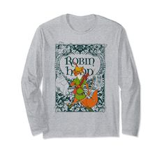 PRICES MAY VARY. Solid colors: 100% Cotton; Heather Grey: 90% Cotton, 10% Polyester; All Other Heathers: 50% Cotton, 50% Polyester Imported Pull On closure Machine Wash Official Disney Merchandise Disney Robin Hood T Shirts for Boys, Girls, Men, and Women; Men’s Disney Robin Hood T Shirts; Women’s Disney Robin Hood T Shirts; Kids’ Disney Robin Hood T Shirts; Disney Shirts for Family; Robin Hood Tee Shirts; Disney Robin Hood Hoodies; Fox Robin Hood Lightweight, Classic fit, Double-needle sleeve a Long Sleeve T-shirt With Character Print For Disney Events, Disney Long Sleeve Fan Merchandise T-shirt, Disney Long Sleeve Fan Merchandise Tops, Themed Long Sleeve Fan Merchandise Tops, Disney Long Sleeve Letter Print T-shirt, Disney Long Sleeve T-shirt With Letter Print, Themed Long Sleeve T-shirt With Graphic Print, Fox Robin Hood, Disney Robin Hood