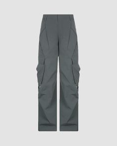 Details: Gray cargo pants with side pockets designBottom Length: LongMaterials:95% Polyester + 5% Spandex Wide-leg Cargo Pants With Techwear Style, Wide Leg Techwear Cargo Pants With Pockets, Techwear Parachute Pants With Cargo Style, Techwear Wide Leg Cargo Pants With Multiple Pockets, Wide Leg Techwear Cargo Pants With Multiple Pockets, Techwear Parachute Cargo Pants, Techwear Wide Leg Cargo Pants For Work, Wide Leg Techwear Cargo Pants For Work, Utility High-waisted Cargo Pants