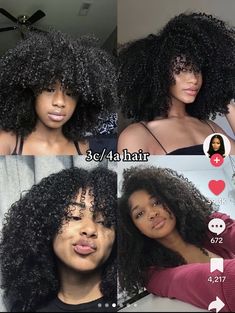 Afro Tips, 4b 4c Natural Hair, 3c 4a Curly Hair, Curly Hair 3c Hairstyles, 4 A Hair, Biracial Hair Styles, Long 3c Curly Hair, Short Coily Hairstyles, Cute Afro Hairstyles