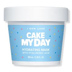 Cake My Day Hydrating Sprinkle Wash-Off Mask - I Dew Care | Ulta Beauty Cake My Day, I Dew Care, Fresh Cake, Skin Care Face Mask, Soft Serve Ice Cream, Rainbow Sprinkles, Hydrating Mask, Skin Care Treatments, Clean Skin