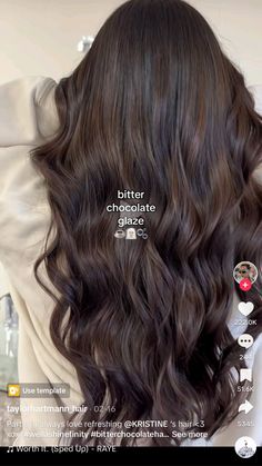 Espresso Brown Highlights On Black Hair, Rich Brown Highlights On Black Hair, Dimension On Dark Brown Hair, All Over Color For Dark Hair, Natural Balayage On Black Hair, Dark Brunette Hair Straight, Elena Gilbert Hair Color