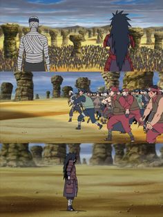 naruto and his friends are in the middle of a battle