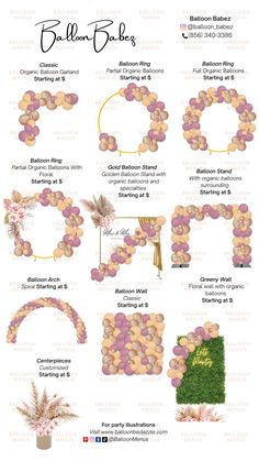 a bunch of different types of flowers and plants in the shape of letters with names on them