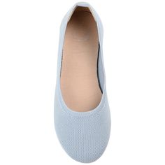 The Jersie flats by Journee Collection are the perfect basic shoe for everyday wear. With a tab at the heel and a classic round toe, these flats are both simple and stylish. They also feature a 4 mm Tru Comfort Foam™ insole and a wide-width footbed for all-day support, while the knit fabric uppers offer breathability. The flexible sole and soft fabric make them foldable for easy storage. Casual Blue Slip-on Ballet Flats, Stretch Slip-on Flats, Spring Stretch Slip-on Flats, Spring Stretch Slip-ons With Round Toe, Lightweight Casual Ballet Flats With Flat Heel, Casual Lightweight Ballet Flats, Spring Stretch Ballet Flats Slip-on, Spring Stretch Slip-on Ballet Flats, Lightweight Slip-on Ballet Flats For Spring