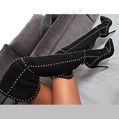 Super Women, Boots High Heels, Black Heel Boots, Boots High, New Trend, Shoes Woman, Crazy Shoes, Thigh High Boots, Boots Shoes