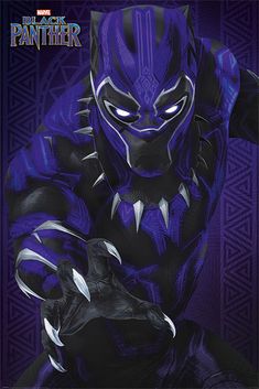 an image of a purple panther character