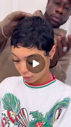 Relaxed Hair Pixie Black Women, 1 Inch Haircut Women, Short Honey Blonde Hair On Black Women Pixie Cut, Full Pixie Haircut Black Women, Hair Products For Pixie Style, Kehlani Pixie Haircut, African American Pixie Haircut