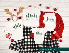 Family Christmas Crew Matching T-shirt Christmas Loading, Matching Christmas Shirts, Family Shirts Matching, Family Christmas Pajamas, Xmas Shirts, Family Christmas Shirts, Crew Shirt, Christmas Tees, Let It Snow