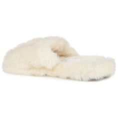 Stay warm and snug on cold mornings with the Cozey by Journee Collection. This backless slipper is made with all-over faux fur for a luxe feel. A cushioned footbed and a durable outsole detail this look for a low maintenance feel. At Journee Collection our slipper styles will have your feet feeling like they�re on cloud 9. Perfect for when you want to wear shoes in the house but don�t want the problem of having to untie them. Winter Faux Fur Slippers With Scuffs, Indoor Slippers With Plush Lining And Faux Fur, Cozy White Non-slip Slippers, Cream Synthetic Slip-on Slippers, Cozy Faux Fur Winter Slippers, Indoor Faux Fur Slippers With Plush Lining, Comfy Faux Fur Winter Slippers, Fluffy Slip-on Cozy Slippers, Cozy Fluffy Slip-on Slippers