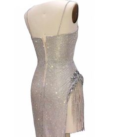 Rhinestone metal gown with an open side leg. When ordering the gown use our size chart don’t just order your regular size. Silver Gown With Rhinestones For Party, Silver Gown With Rhinestones, Silver Gown With Rhinestones For Gala, Cute Dress Outfits, Spooky Season, Cute Dresses, High Fashion, Fashion Inspo, Dress Outfits