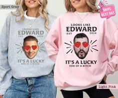 Funny Bachelorette Sweatshirt, Engaged Bride Gift, Groom Face Bachelorette Party Crewneck, Unique Bachelorette Favor, Bridal Shower Hoodie Our high-quality sweatshirts and hoodies come in a variety of sizes and colors to suit your needs. If you have any questions or special requests, please don't hesitate to contact us. We hope you enjoy browsing our shop and find something you love! FEATURES * Sizes Offered: Refer to the drop-down menu for available sizes. * Colors: See the drop-down menu and p Bachelorette Favor, Funny Bachelorette, Bachelorette Favors, Bride Gift, Oversized Sweatshirt, Bride Gifts, Bachelorette Party, Suits You, Crewneck Sweatshirt