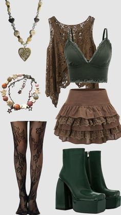 Fairycore Outfit, Outfit Shuffles, Cottagecore Outfit, Hippie Style Clothing, Swaggy Outfits, Alternative Outfits