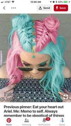 Short Blue Hair, Crazy Color, Candy Hair, Hair Color Crazy, Bite Beauty, Hair Color Pink, Hair St, Crazy Colour, Crazy Hair