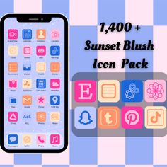 an image of the sunset blush icon pack