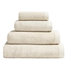 four towels stacked on top of each other