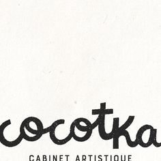 a black and white logo with the word cocoota written in cursive font