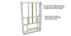 the diagram shows how to build a tall cabinet with two doors and one shelf on each side