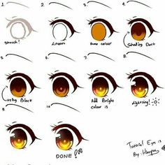 how to draw an anime eye step by step for beginners and advanced drawing students