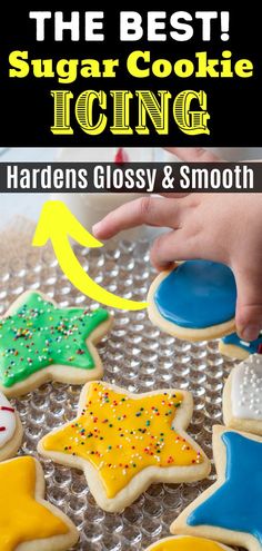 the best sugar cookie icing is hard to find, and it's easy to make