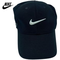 About this item Condition: Pre-owned: Seller Notes: “Pre-owned item in good condition” Brand: Nike a well know apparels, accessories, shoes brand that started off from Oregon. Size: XL Department: Unisex Adults Style: Golf Hat Performance/Activity: Golf Color: Black Sports Cap With Logo Print, Sports Baseball Cap With Logo Print, Casual Baseball Cap With Embroidered Logo For Golf, Nike Breathable Baseball Cap For Sports, Sporty Baseball Cap With Logo, Sporty Logo Hats For Sports, Sporty Logo Sports Hat, Sports Logo Baseball Cap, Nike Sports Dad Hat