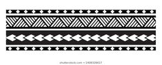 a black and white pattern with arrows on the bottom, in different directions to make it look