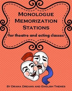 the book monologue memoion stations for theatre and acting classes by drama dreams and english times