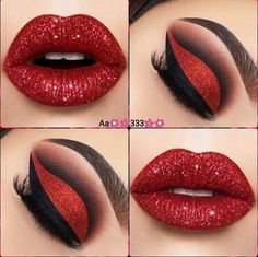 Red And Black Wedding Makeup, Glam Eyeliner, Black Wedding Makeup, Christmas Party Outfit Ideas, Pride 2024, Cheer Makeup, Eyeliner Eyelashes, 2023 Makeup, Christmas Eye Makeup