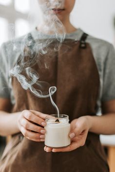 Candle Girl, Massage Candle, Candle Studio, Business Photoshoot, Soy Candle Making, Winter Candle