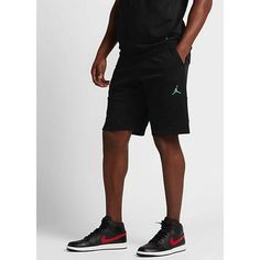 Jordan Mens Air Jordan Pinnacle Basketball Shorts Size Medium Color Black Long Sweat Shorts, Latest Jordans, Mens Sweat Shorts, Jordan Shorts, Jordan Essentials, Black And White Shorts, Jordan Black, Fleece Shorts, Sweat Shorts