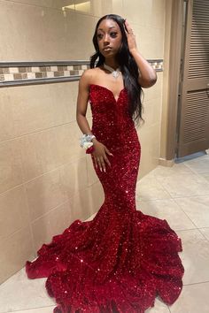 Red Homecoming Dresses Black Women, Prom Dresses For 8th Grade, 8 Grade Prom Dresses, Red Prom Dress Black Women, Prom Dresses 8th Grade, Hoco Pose, 8th Grade Prom Dresses, Long Mermaid Prom Dresses, 8th Grade Prom