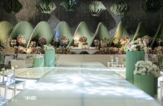 an image of a wedding ceremony setting with flowers