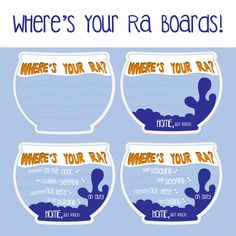 there's your ra boards stickers on the side of a cup that says, where's your ra?