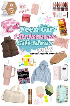 the cover of teen girl christmas gift ideas 2013, including shoes, gifts and other items