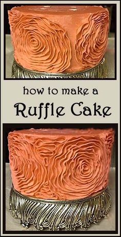 how to make a ruffle cake