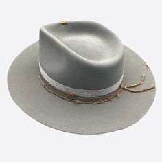 A classic felt fedora hat in light grey with rose gold details. Pair this beauty with any summer outfit to give that extra special touch to your look. White linen & vintage silk ribbons Silk thread with 18k rose gold tubular beads 18k rose gold plated over sterling silver Wavy disc 24k gold plated crimp beads 18k rose gold faceted beads 18k gold over sterling silver Triangle charm 100% silk interior lining 100% fur felt Sweatband with ‘more self love’ inspirational quote All hats are unique and More Self Love, Crimp Beads, Felt Fedora, Western Hats, Fedora Hat, Silk Thread, Silk Ribbon, Vintage Silk, Faceted Bead