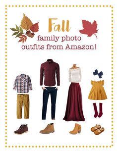 the fall family photo outfits from amazon