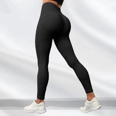 Women's Seamless High Waist Leggings – Queencloth Workout Legging, Black Workout Leggings, Hip Style, Middle Age Fashion, High Waist Leggings, Dress Cuts, Middle Age, Gym Workout, Dresses With Leggings