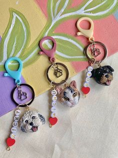 Llaveros de gato y perro Washer Necklace, Personalized Items