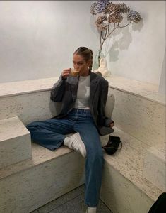 Vinter Mode Outfits, March Outfits, November Outfits, Uni Outfits, Makijaż Smokey Eye, Blazer Outfit, Looks Street Style, Mode Inspo