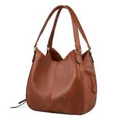 PRICES MAY VARY. 【Superior Material】: This is a very attractive vegan leather hobo purse. Made of soft and durable synthetic leather, with tear-resistant cotton lining and strong hardware. Soft, light and comfortable. 【Dimensions】: 13" (L) x 5.1" (W) x 11" (H); Magnetic snap and zippered closing, easy to open quickly. Perfectly be used as a tote bag, shoulder bag, handbag, beach bag. 【Structure】: 2 big pockets (magnetic-closure), 1 big pocket (zipper-closure), 2 interior slip pockets and 1 small Victoria Secret Tote Bags, Handbag Outfit, Vegan Leather Handbag, Big Pockets, Big Pocket, Hobo Purse, Brown Leather Totes, Leather Handbags Tote, Monogram Bag