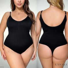 Lasaky - Seamless Bodysuit Shapewear: Tummy Control Pants with Thong, Slimming Chest Bra, Body Shaping Vest Stretch T-back Bodysuit With Built-in Bra, Seamless T-back Bodysuit, Solid Seamless T-back Bodysuit, Seamless Shapewear Bodysuit For Loungewear, High Stretch Shapewear For Loungewear, Full Body Shapewear, Control Pants, Seamless Bodysuit, Bodysuit Shapewear