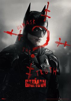 The Batman (Unmask - Batman) MightyPrint™ Wall Art MP17240768 Batman Movie Posters, Batman Riddler, Batman 2022, Batman Film, Matt Reeves, Bob Kane, Dark Knight Rises, Paul Dano, Batman Poster