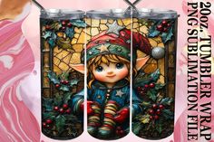 Sweet vibes 20oz tumbler wrap, Holiday Sweet Vibes