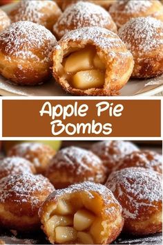 These apple pie bombs are a fun and easy way to enjoy the classic flavors of apple pie in a bite-sized treat! Filled with warm spiced apples and wrapped in golden dough, these mini delights are perfect for fall parties, dessert tables, or a cozy snack. Serve with a dusting of cinnamon sugar for extra sweetness! #ApplePieBombs #FallDesserts #EasyBaking #AppleRecipes Snickerdoodle Apple Pie Bites Recipes, Holiday Apple Pie, Mind Blowing Desserts, Air Fryer Apple Pie Bombshell, Breakfast Ideas Desserts, Apple Filled Donut Recipe, Yummy Sweets To Make, Thanksgiving Dessert Party, Sweet Thanksgiving Treats